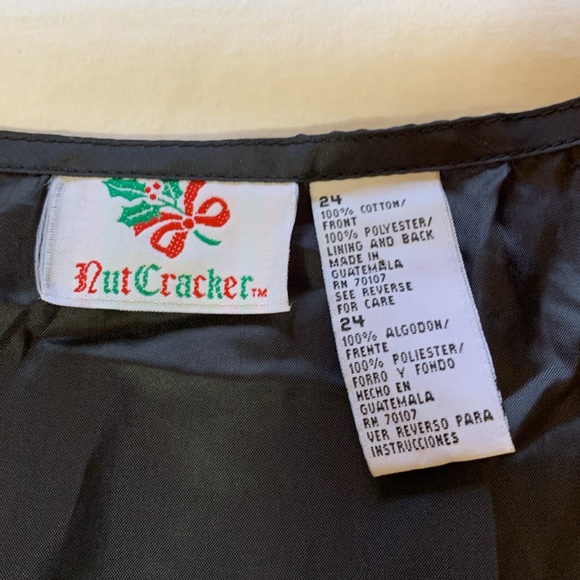 Nutcracker Christmas Vest Holiday Poinsettia Size 24 Colorful Festive.   H1 - Picture 4 of 7